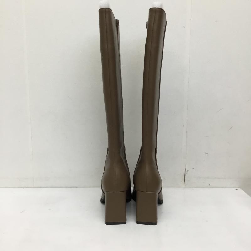 ダズリン dazzlin ブーツ ロングブーツ スクエアトウロングブーツ M 無地 茶 / ブラウン /  レディース USED 古着 中古 10143318