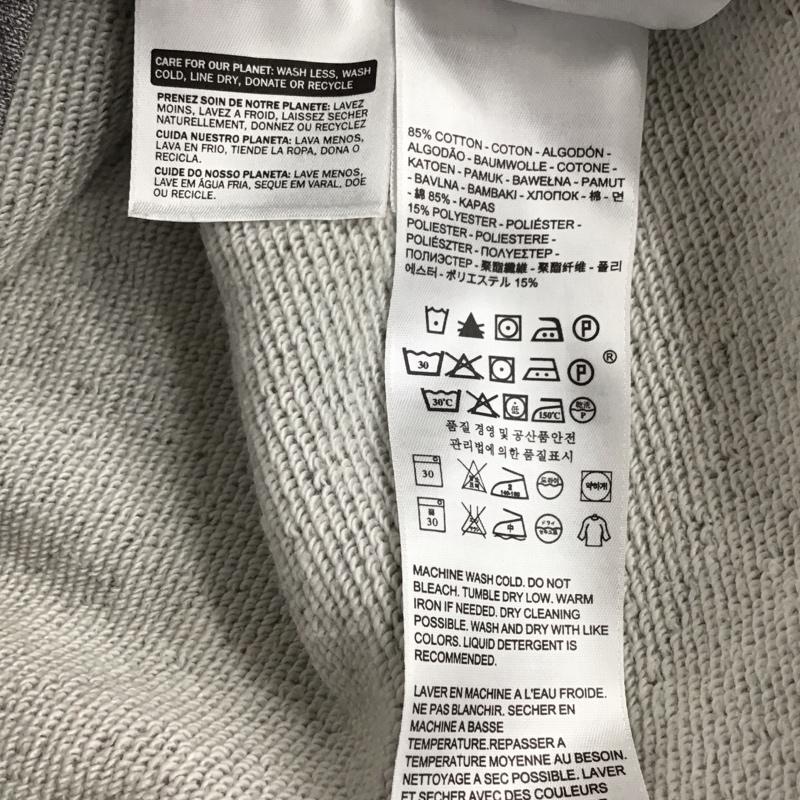 リーバイス Levi s トレーナー 長袖 長袖トレーナー スウェット クルーネック プルオーバー S 無地 灰 / グレー /  メンズ USED 古着 中古 10131964