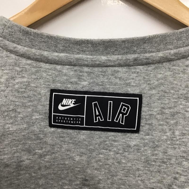 ナイキ NIKE トレーナー 長袖 ar1823-063 NIKENik AirFleeceCrewSweat 長袖トレーナー プルオーバー L ロゴ、文字 灰 / グレー /  メンズ USED 古着 中古 10130645