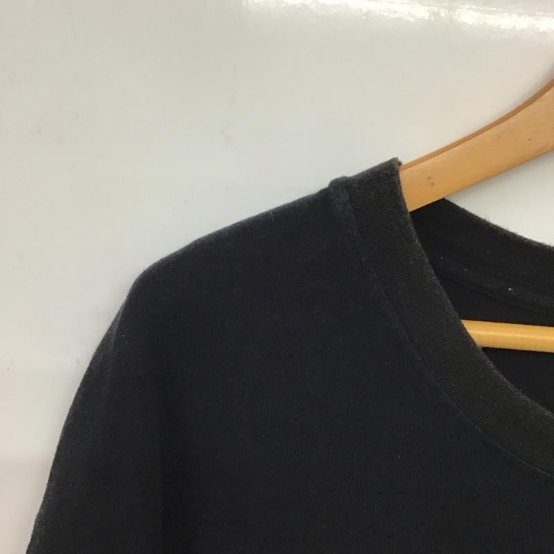 ステューシー STUSSY Tシャツ 長袖 半袖カットソー プリントTシャツ クルーネックカットソー XL ロゴ、文字 黒 / ブラック /  メンズ USED 古着 中古 10133222