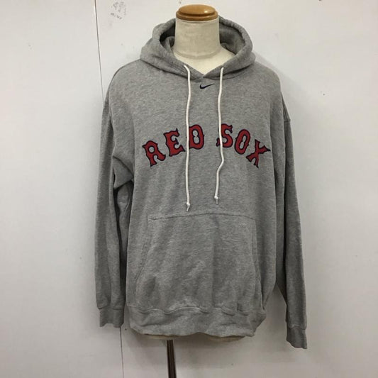 ナイキ NIKE パーカー 長袖 長袖パーカー プルオーバーパーカー プリントスウェット トレーナー XXL ロゴ、文字 灰 / グレー /  メンズ USED 古着 中古 10123953