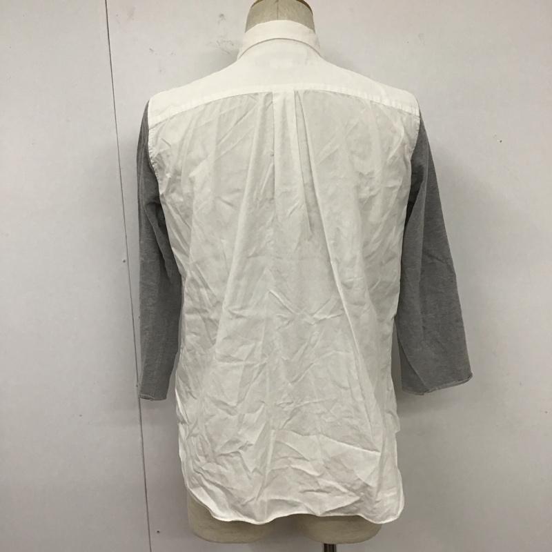 ブラックコムデギャルソン BLACK COMME des GARCONS シャツ、ブラウス 長袖 長袖シャツ カジュアルシャツ カラーシャツ M 無地 白 / ホワイト / X 灰 / グレー /  メンズ USED 古着 中古 10111663
