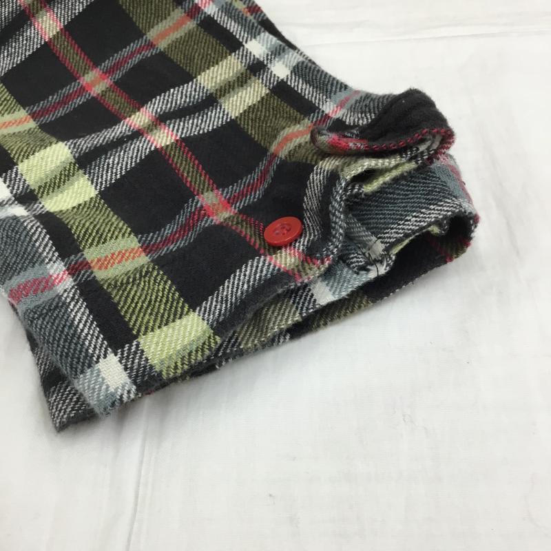 ニードルス Needles シャツ、ブラウス 七分袖 Needles 七分丈 シャツ 格子柄 L 格子柄 黒 / ブラック / X 緑 / グリーン /  メンズ USED 古着 中古 10135893