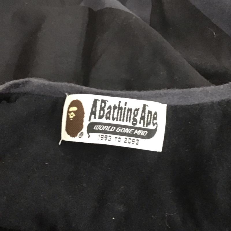 アベイシングエイプ A BATHING APE ワンピース ミニスカート 1910-209-519 ノースリーブ アシンメトリー 星 黒 / ブラック / X インディゴ / インディゴ /  レディース USED 古着 中古 10108356
