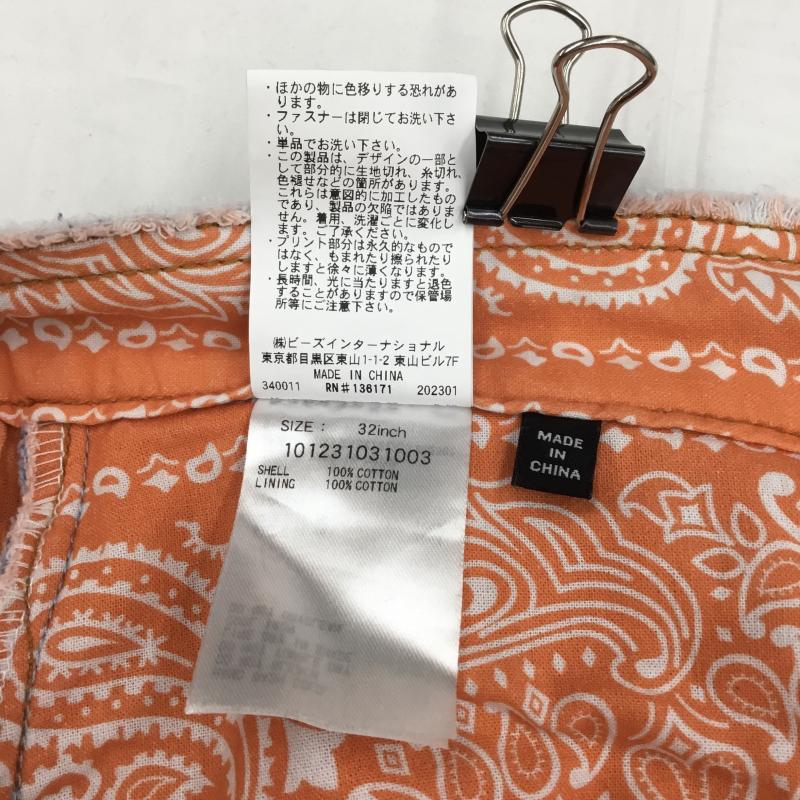 エクストララージ XLARGE パンツ デニム、ジーンズ 23ss　PAISLEY DENIM PANTS　１０１２３１０３１００３ 32インチ ペイズリー 水色 / ライトブルー / X 橙 / オレンジ / X 白 / ホワイト /  メンズ USED 古着 中古 10128836
