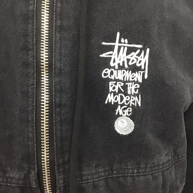 ステューシー STUSSY ジャケット、上着 ジャンパー、ブルゾン L 無地 X ロゴ、文字 黒 / ブラック /  メンズ USED 古着 中古 10124515