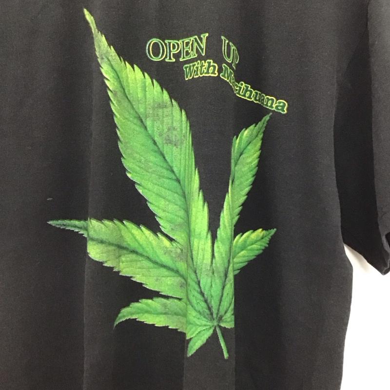 古着 USED Tシャツ 半袖 半袖カットソー プリントTシャツ クルーネックカットソー L プリント 黒 / ブラック /  メンズ USED 古着 中古 10145538