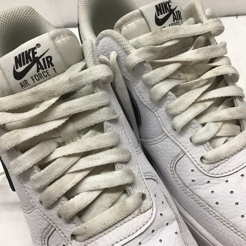 ナイキ NIKE スニーカー スニーカー CT2302 100 AIR FORCE 1 07 エアフォース 26cm 箱有 26.0cm ロゴ、文字 白 / ホワイト / X 黒 / ブラック /  メンズ USED 古着 中古 10111761