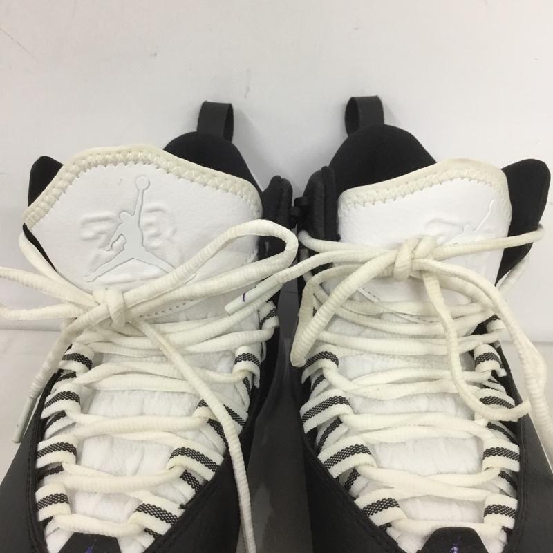 ナイキ NIKE スニーカー スニーカー AR0038-051 JORDAN SUPER FLY MVP PF 25cm 25.0cm ワンポイント 白 / ホワイト / X 黒 / ブラック / X 紫 / パープル /  レディース USED 古着 中古 10140034