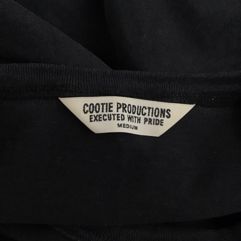 クーティー COOTIE Tシャツ 半袖 半袖カットソー プリントTシャツ クルーネックカットソー M 無地 黒 / ブラック /  メンズ USED 古着 中古 10110872