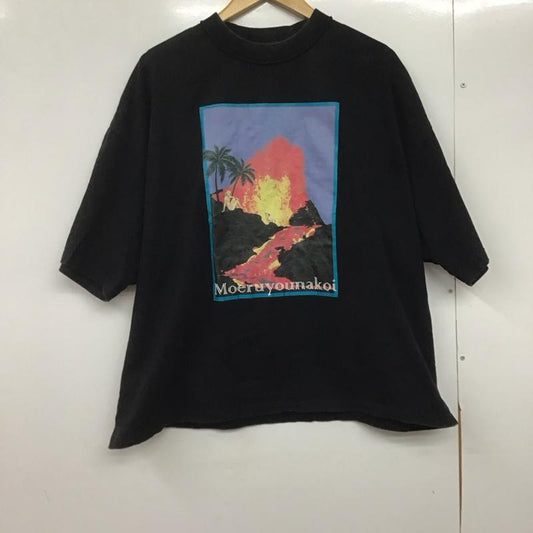 エレファントトライバルファブリックス elephant TRIBAL fabrics Tシャツ 半袖 半袖カットソー プリントTシャツ クルーネックカットソー FREE プリント 黒 / ブラック /  メンズ USED 古着 中古 10146460