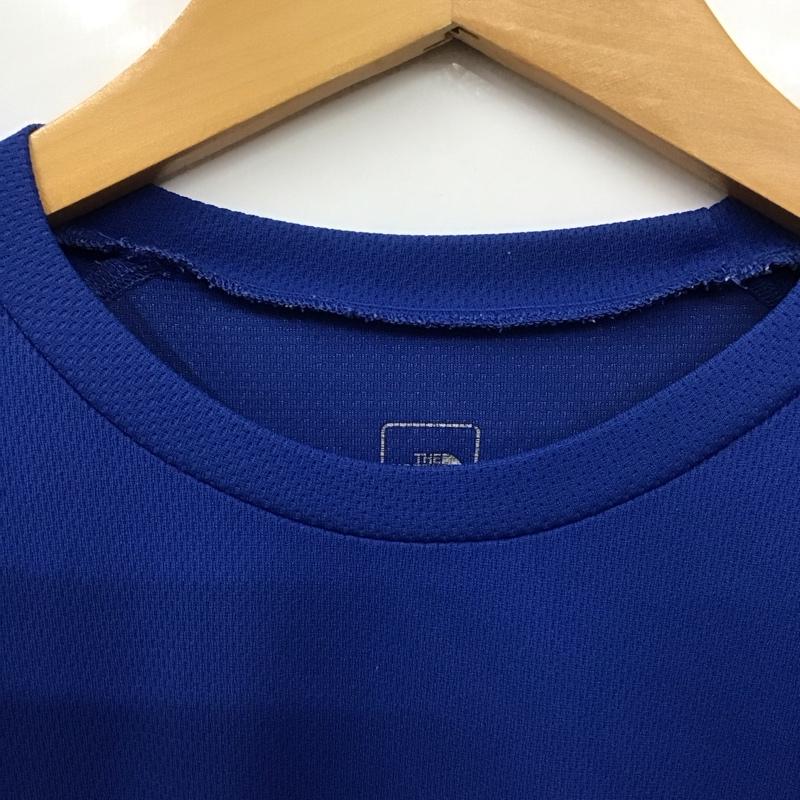 ザノースフェイス THE NORTH FACE Tシャツ 半袖 nt34101 速乾Tシャツ ショートスリーブ ソークールクルー プリントTシャツ M ロゴ、文字 青 / ブルー /  メンズ USED 古着 中古 10130471