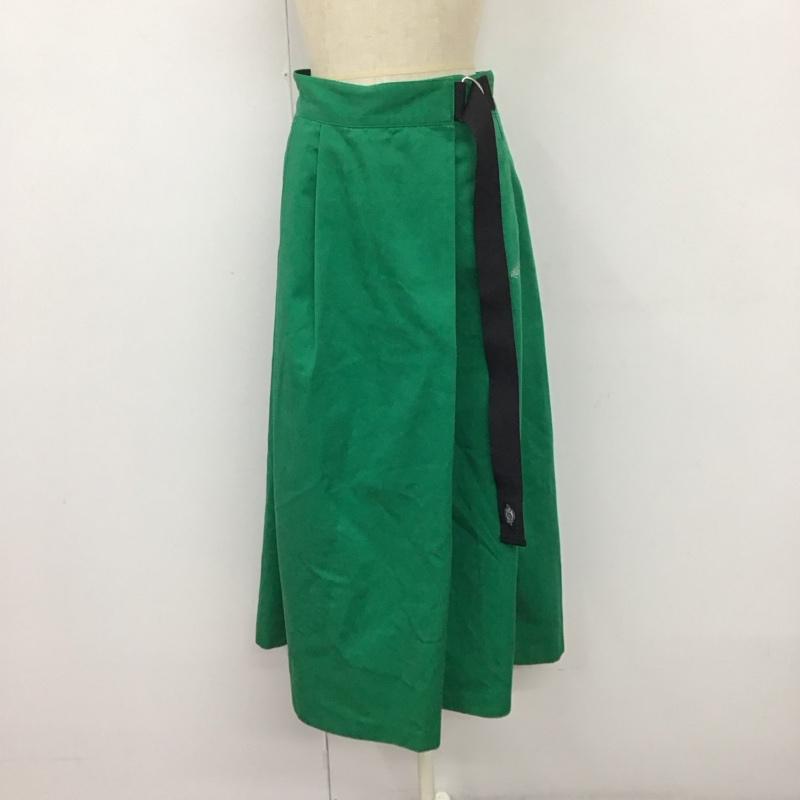 ディッキーズ Dickies スカート ロングスカート dk006423 niko and ラップワークスカート M 無地 緑 / グリーン /  レディース USED 古着 中古 10120339