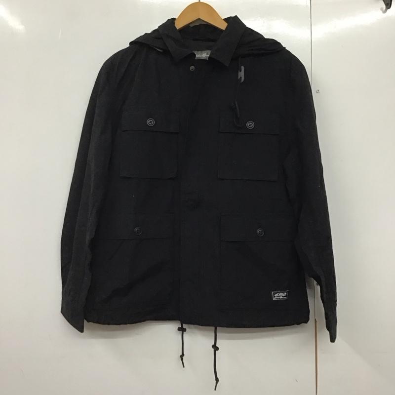 エディーバウアー Eddie Bauer ジャケット、上着 ジャケット、ブレザー ジップアップジャケット アウター 古着 S 無地 黒 / ブラック /  メンズ USED 古着 中古 10141658