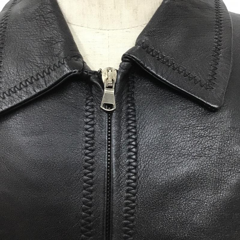 古着 USED ジャケット、上着 レザージャケット MASTER PELLE 46 無地 黒 / ブラック /  メンズ USED 古着 中古 10105678