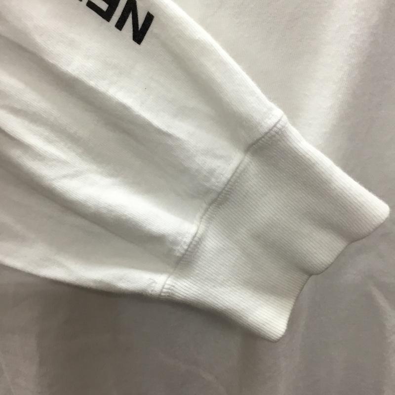 ネイバーフッド NEIGHBORHOOD カットソー 長袖 長袖カットソー クルーネックカットソー ロングスリーブカットソー プリントTシャツ L ロゴ、文字 白 / ホワイト /  メンズ USED 古着 中古 10117527