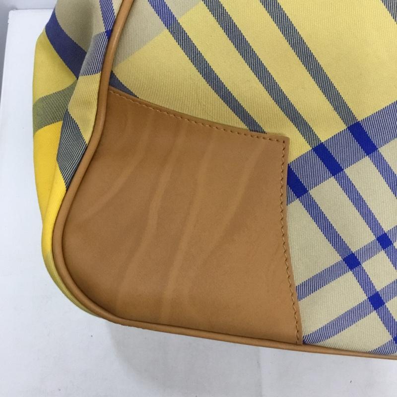 ヴィヴィアンウエストウッド Vivienne Westwood トートバッグ トートバッグ ハンドバッグ チェック ワンポイント 黄 / イエロー / X 茶 / ブラウン / X 青 / ブルー /  レディース USED 古着 中古 10137153