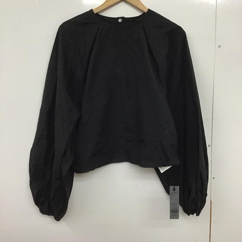 ジーナシス JEANASIS カットソー 長袖 ソフトラスターソデVPO 長袖カットソー FREE 無地 黒 / ブラック /  レディース USED 古着 中古 10149075