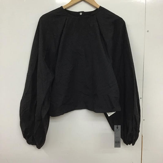 ジーナシス JEANASIS カットソー 長袖 ソフトラスターソデVPO 長袖カットソー FREE 無地 黒 / ブラック /  レディース USED 古着 中古 10149075