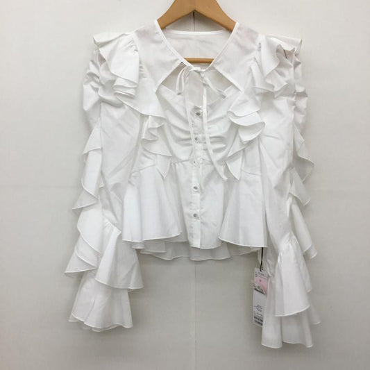 ココ ディール COCO DEAL シャツ、ブラウス 長袖 2 無地 白 / ホワイト /  レディース USED 古着 中古 10134740