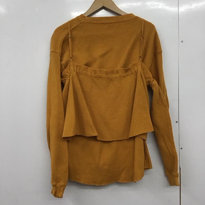 フリークスストア FREAK S STORE セットアップ セットアップ セットアップ キャミソール 長袖カットソー 2点セット FREE 無地 橙 / オレンジ /  レディース USED 古着 中古 10147195
