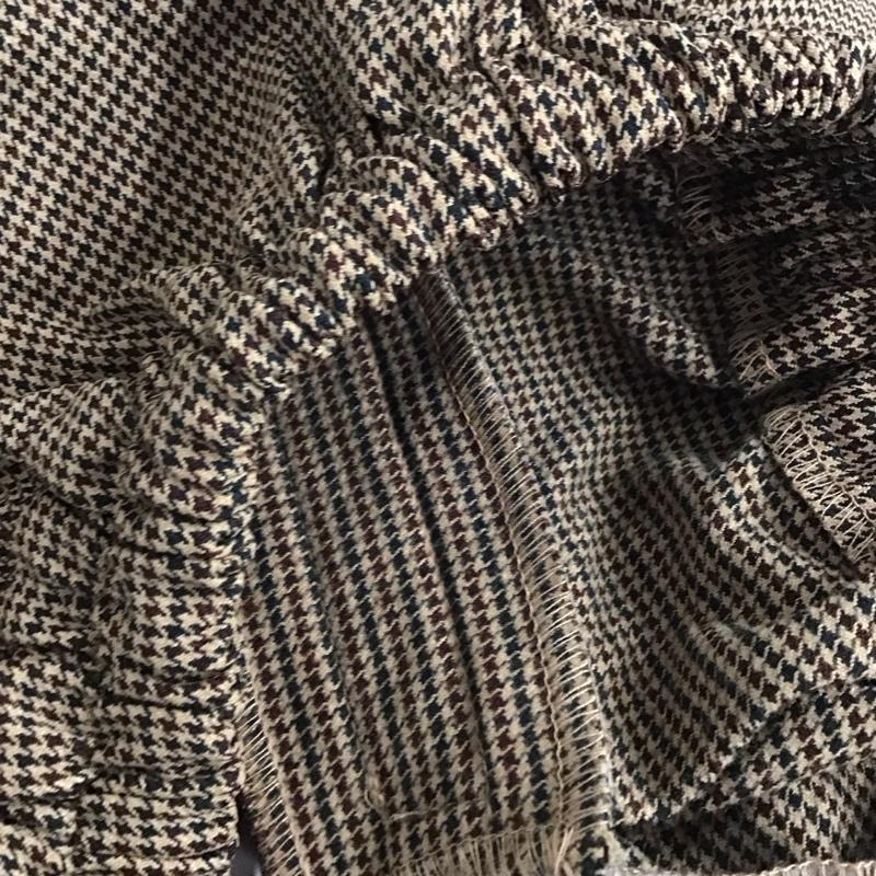 サマンサモスモスブルー Samansa Mos2 blue パンツ スラックス S チェック マルチカラー / マルチカラー /  レディース USED 古着 中古 10142906