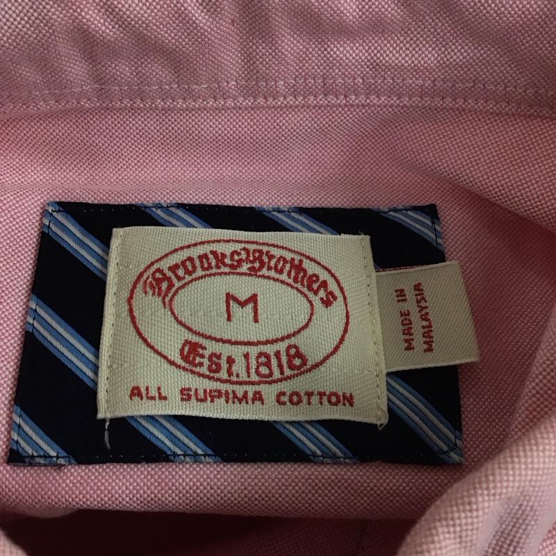 ブルックスブラザーズ BROOKS BROTHERS シャツ、ブラウス 長袖 ボタンダウン M 無地 桃 / ピンク /  メンズ USED 古着 中古 10111188
