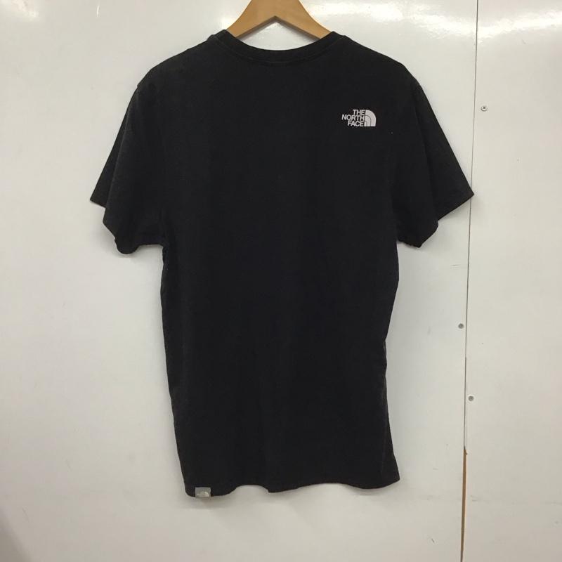 ザノースフェイス THE NORTH FACE Tシャツ 半袖 半袖カットソー プリントTシャツ クルーネックカットソー M ロゴ、文字 黒 / ブラック /  メンズ USED 古着 中古 10145692