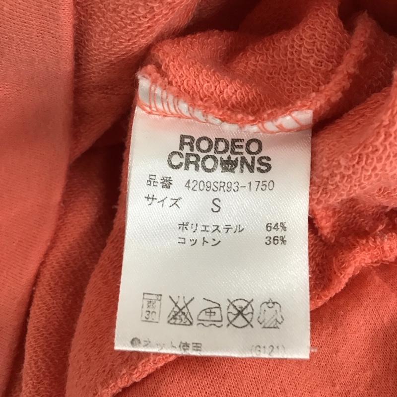 ロデオクラウンズワイドボウル RODEO CROWNS WIDE BOWL ワンピース ミニスカート 4209sr93-1750 UNIVVネックTシャツワンピース 半袖ワンピース プリントTシャツ S ロゴ、文字 橙 / オレンジ /  レディース USED 古着 中古 10114949