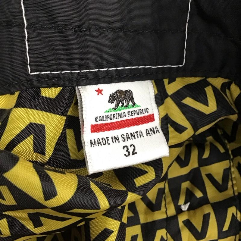 ルーカ RVCA パンツ ショートパンツ ハーフパンツ ショートパンツ カジュアルパンツ 32インチ プリント 黒 / ブラック /  メンズ USED 古着 中古 10114706