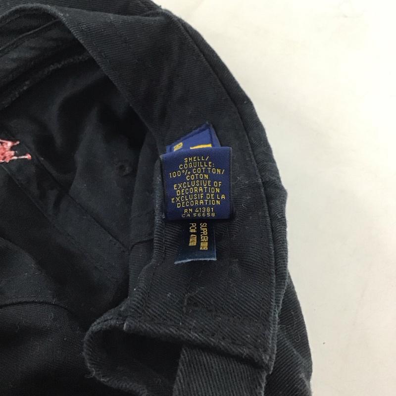 ラルフローレン RALPHLAUREN 帽子 キャップ ワンポイント 黒 / ブラック /  レディース USED 古着 中古 10139357