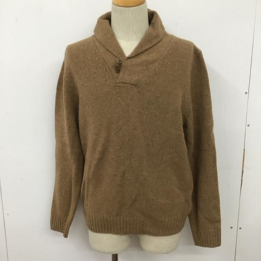 ブルックスブラザーズ BROOKS BROTHERS ニット、セーター 長袖 ショールカラー ウール M 無地 ベージュ / ベージュ /  メンズ USED 古着 中古 10111249