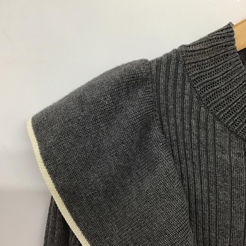 ロペピクニック ROPE  PICNIC ニット、セーター 長袖 38 無地 灰 / グレー /  レディース USED 古着 中古 10142890