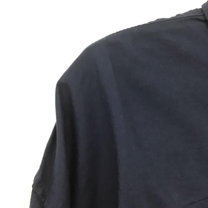 ギャップ GAP シャツ、ブラウス 長袖 長袖シャツ 無地シャツ カラーシャツ ボタンダウンシャツ XL ロゴ、文字 紺 / ネイビー /  メンズ USED 古着 中古 10146556
