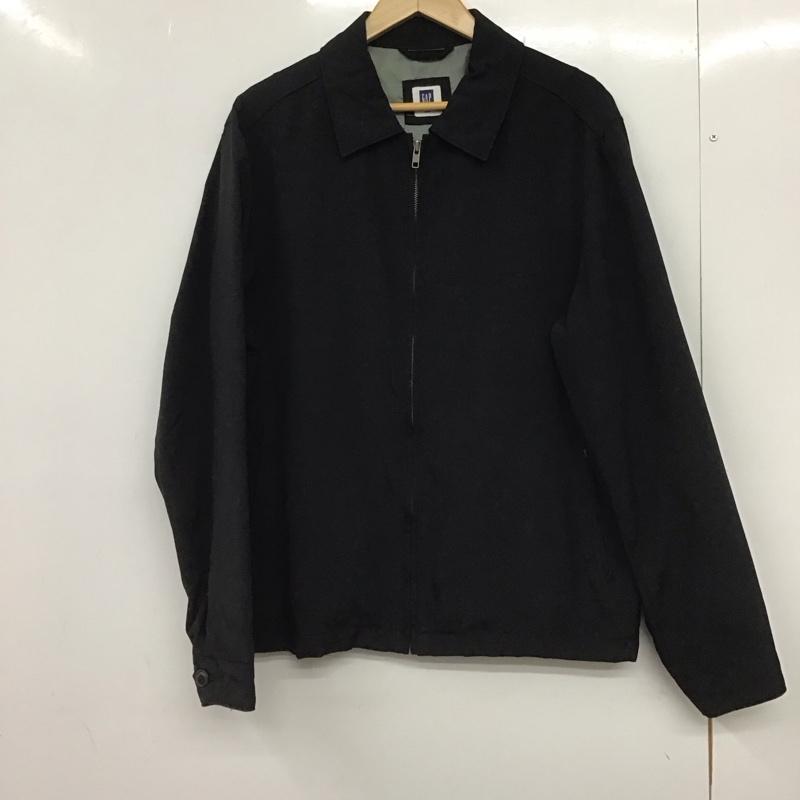 ギャップ GAP ジャケット、上着 ジャンパー、ブルゾン ジップアップジャケット アウター 無地 黒 / ブラック /  メンズ USED 古着 中古 10148102