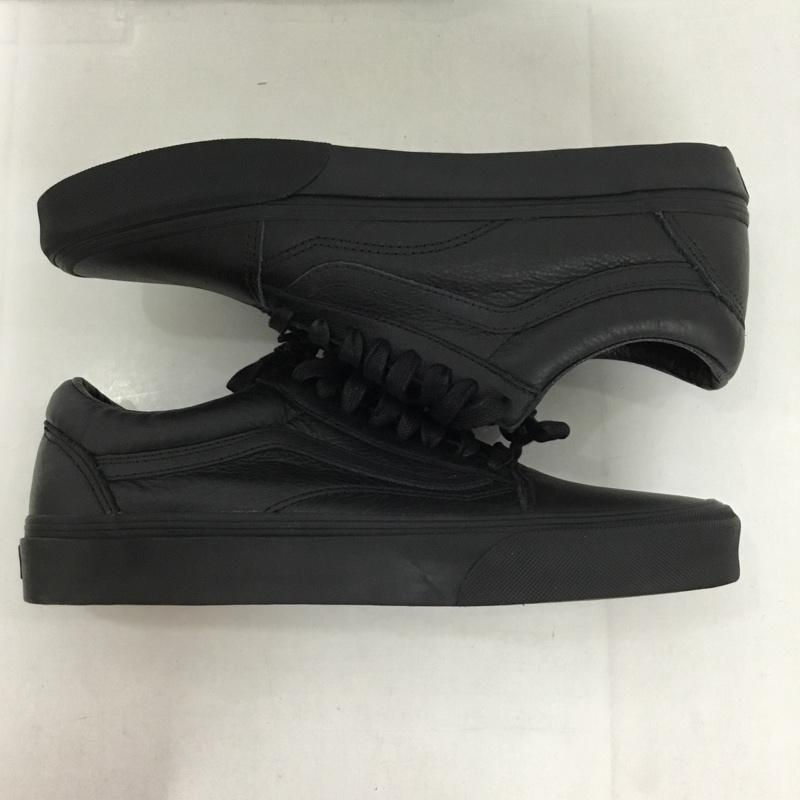 バンズ VANS スニーカー スニーカー 508357 レザー ローカット 28cm 28.0cm ロゴ、文字 黒 / ブラック /  メンズ USED 古着 中古 10130186
