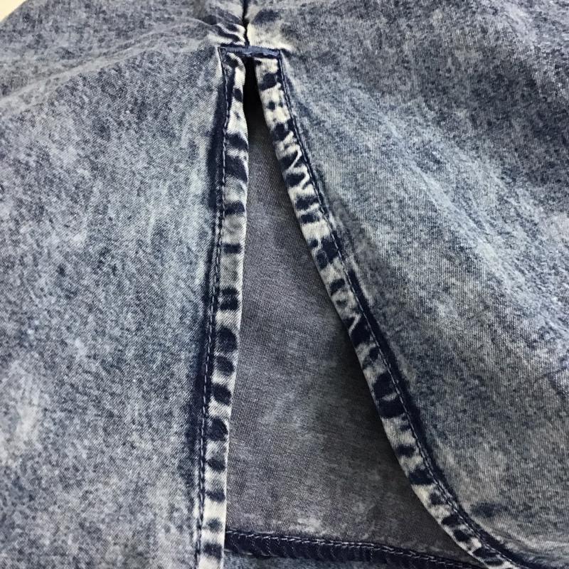 フリークスストア FREAK S STORE ワンピース ロングスカート 長袖ロングワンピース パフスリーブ FREE 刺繍 インディゴ / インディゴ /  レディース USED 古着 中古 10147115