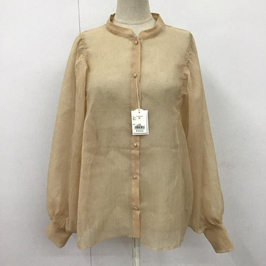 モイテュット moi tytto シャツ、ブラウス 長袖 長袖シャツ ノーカラーシャツ シースルーシャツ カジュアルシャツ FREE 無地 ベージュ / ベージュ /  レディース USED 古着 中古 10110275