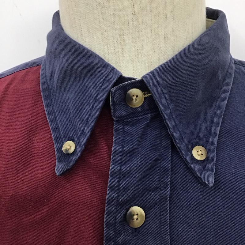 ノーティカ NAUTICA シャツ、ブラウス 長袖 ボタンダウンシャツ 90s L 無地 マルチカラー / マルチカラー /  メンズ USED 古着 中古 10111782