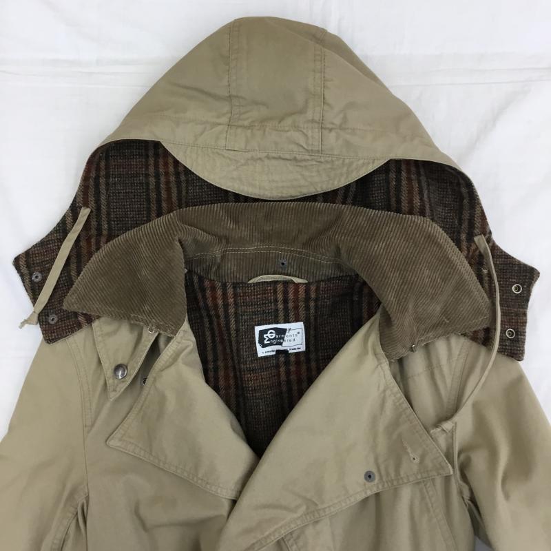 エンジニアードガーメンツ Engineered Garments コート トレンチコート XS チェック 茶 / ブラウン /  メンズ USED 古着 中古 10142018