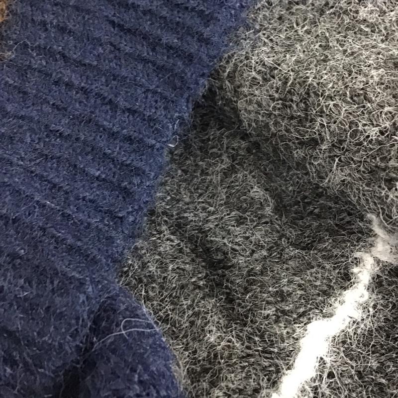 ザラ ZARA ベスト ベスト ニットベスト ノースリーブカットソー プルオーバー M プリント 紺 / ネイビー /  レディース USED 古着 中古 10145171