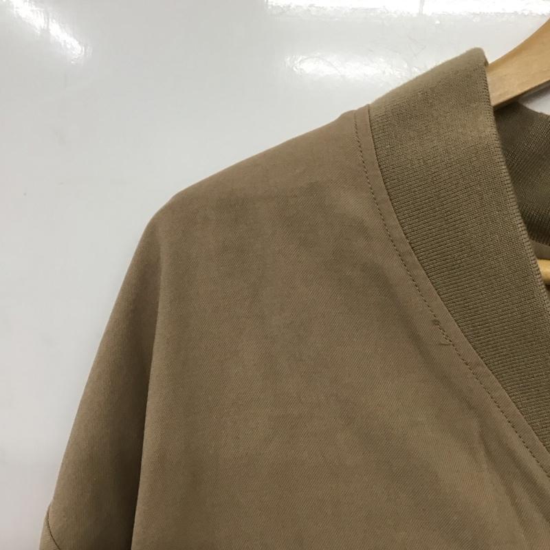 アズールバイマウジー AZUL BY MOUSSY ジャケット、上着 ジャケット、ブレザー 250DSM30-085C COLLARLESS ZIP BLOUSON カラーレスジップブルゾン M 無地 茶 / ブラウン /  レディース USED 古着 中古 10142763