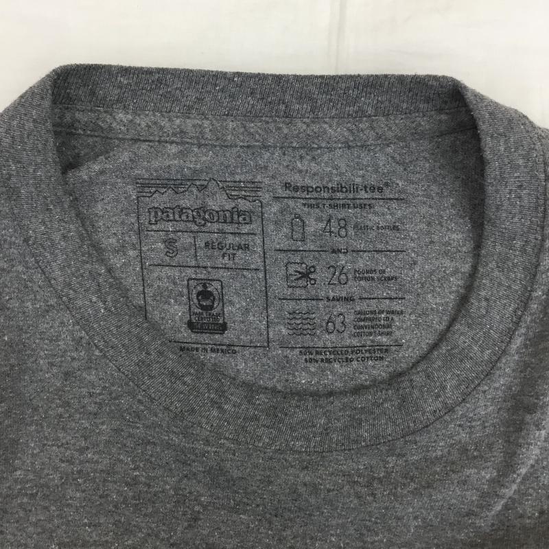 パタゴニア patagonia カットソー 長袖 39346 S ワンポイント 灰 / グレー /  メンズ USED 古着 中古 10141441