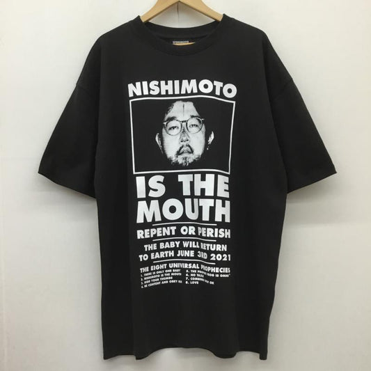 ユーズドクロージング used clothes Tシャツ 半袖 NISHIMOTO IS THE MOUTH XL ロゴ、文字 黒 / ブラック /  メンズ USED 古着 中古 10110705