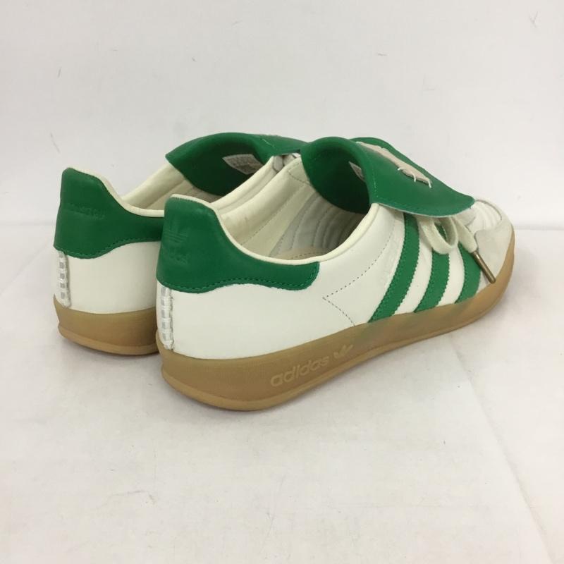 アディダス adidas スニーカー スニーカー ID3518 FOOT INDUSTRY GAZELLEINDOOR 28cm 箱有 28.0cm ロゴ、文字 オフホワイト / オフホワイト / X 緑 / グリーン /  メンズ USED 古着 中古 10131231
