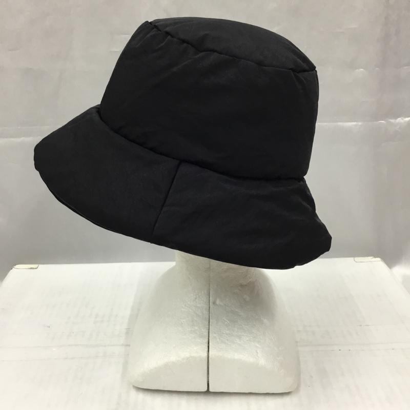 ザラ ZARA 帽子 ハット 3920 015 800 キルティング バケットハット 無地 黒 / ブラック /  レディース USED 古着 中古 10105888