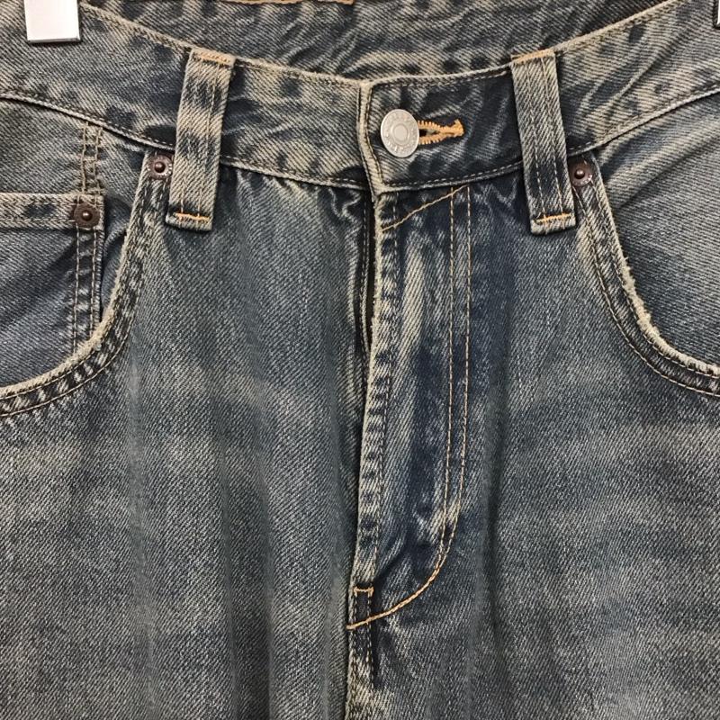 ザラ ZARA パンツ デニム、ジーンズ デニムパンツ ワイドパンツ カジュアルパンツ 42 無地 インディゴ / インディゴ /  メンズ USED 古着 中古 10143444