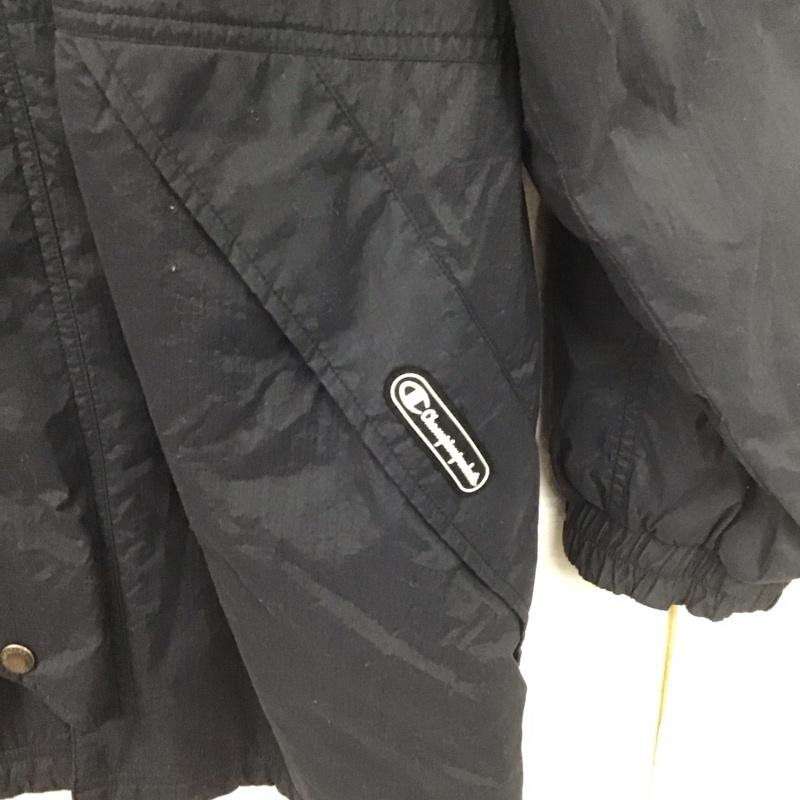 チャンピオン Campion ジャケット、上着 ジャンパー、ブルゾン ジップアップジャケットパーカー ナイロンジャケット アウター L 無地 紺 / ネイビー /  メンズ USED 古着 中古 10148546