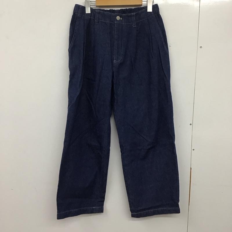 ウィム バイ リドム WYM LIDNM パンツ デニム、ジーンズ ワイドパンツ カジュアルパンツ ワークパンツ デニムパンツ M 無地 インディゴ / インディゴ /  メンズ USED 古着 中古 10137684