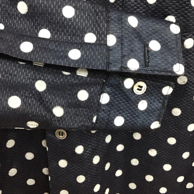 コムデギャルソン COMME des GARCONS シャツ、ブラウス 長袖 ドット 水玉 XS ドット 紺 / ネイビー /  レディース USED 古着 中古 10129288